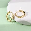 Brass Micro Pave Cubic Zirconia Teardrop Hoop Earrings EJEW-S280-05G-3