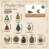 20Pcs 10 Style Tibetan Style Alloy Enamel Chandelier Components Links FIND-TA0001-83-4