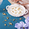 16Pcs 8 Styles Brass Lobster Claw Clasps KK-TA0003-04-6