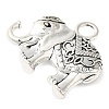 Elephant Tibetan Style Alloy Pendants TIBEP-R344-54AS-LF-2