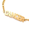 Constellation 202 Stainless Steel Figaro Chain Link Bracelets for Women Men LS-AJEW-U006-01F-2