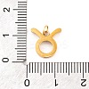 316 Stainless Steel Micro Pave Cubic Zirconia Pendants LS-STAS-K284-01C-G-3