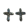 Natural Mixed Stone Carved Pendants G-K248-02-2