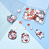 38Pcs 10 Styles Alloy Enamel Charms ENAM-YW0004-85-2