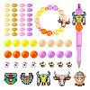 101Pcs Cattle Theme Silicone Focal Beads SIL-TA0002-60-2