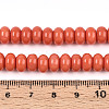 Opaque Solid Color Glass Beads Strands GLAA-ZX008-8mm-18E-4