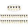 3.28 Feet Handmade Glass Beaded Chains X-CHC-I029-06B-1