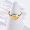 304 Stainless Steel Cuff Rings for Women RJEW-F175-03G-03-5
