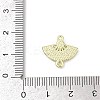 Alloy Rhinestone Fan Connector Charms PALLOY-R151-31G-01-3
