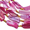 Dyed & Heated Natural Banded Agate Beads Strands GG-CBAB9C6-B04-01-3