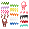 52Pcs 13 Colors Spray Painted Eco-Friendly Alloy Lobster Claw Clasps PALLOY-PH0002-02-1
