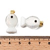 Handmade Dichroic Foil Lampwork Pendants X1-DICH-G001-01G-01-3