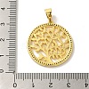 Brass Micro Pave Cubic Zirconia Pendants KK-Z042-25G-02-3