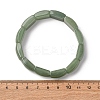 Natural Green Aventurine Bead Stretch Bracelets for Women Men BJEW-C097-02A-08-3