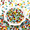 Opaque Colours Glass Seed Beads SEED-N007-P4x8mm-B03-2