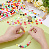 300Pcs 10 Colors Opaque Acrylic Beads MACR-ME0001-11-3
