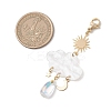 2Pcs Cloud Acrylic Pendant Decorations HJEW-JM04665-3