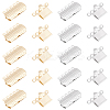 Unicraftale 24Pcs 2 Colors 304 Stainless Steel Box Clasps STAS-UN0056-34-1