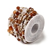 Handmade Natural Carnelian Nuggets Beaded Chains CHC-F020-03G-04-3