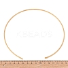 2MM 201 Stainless Steel Wire Cuff Choker Necklace NJEW-Z098-03G-2