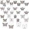 SUNNYCLUE 84pcs 14 styles Tibetan Style Alloy Butterfly Pendants FIND-SC0007-11-1