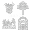 4Pcs 4 Styles Carbon Steel Cutting Dies Stencils DIY-DM0001-91-2