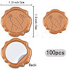 100Pcs Adhesive Wax Seal Stickers DIY-CP0011-13E-2
