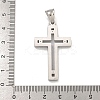 304 Stainless Steel Pendants STAS-D110-16AS-3