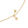 304 Stainless Steel Choker Necklaces NJEW-O094-12G-2