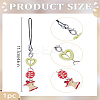 1Pc Resin & Alloy Mobile Straps AJEW-LP0006-21B-2