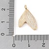 Brass Micro Pave Clear Cubic Zirconia Pendants KK-Q816-05G-02-3