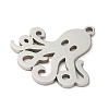 Non-Tarnish 5Pcs 201 Stainless Steel Pendants STAS-B064-04P-2