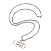 202 Stainless Steel Enamel Box Chain Sport Ball Pendant Necklaces for Men LS-NJEW-K380-01A-02-2