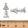 Brass Micro Pave Cubic Zirconia Pendants KK-C107-16P-3