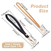 2Pcs 2 Style Wristlet Bag Straps DIY-WR0003-05G-2