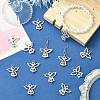 60Pcs 10 Colors Acrylic Pendants PALLOY-CJ00098-6