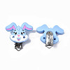 Food Grade Eco-Friendly Silicone Baby Pacifier Holder Clips SIL-N002-13B-2