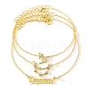 3Pcs Alloy Rhinestones Anklets LS-AJEW-S083-01G-02-1