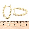 Brass Micro Pave Clear Cubic Zirconia Hoop Earrings EJEW-Z121-11G-5