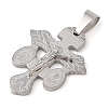 Non-Tarnish 304 Stainless Steel Pendants STAS-C103-02P-01-2