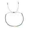 Adjustable Glass Seed Bead Braided Bead Bracelets for Women VT9382-13-1