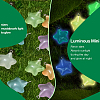 84Pcs 7 Colors Luminous Transparent Resin Pendants RESI-SZ0003-26-3