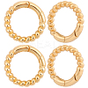 6Pcs Brass Spring Gate Clasps FIND-SC0020-67B-7