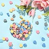 180Pcs 6 Colors Handmade Polymer Clay Beads CLAY-CJ0001-60-6