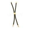 Twisted Nylon Cord Silder Bracelets DIY-B066-03G-04-1