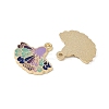 Rack Plating Alloy Enamel Pendants FIND-I038-07F-2