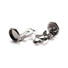 Non-Tarnish 316 Stainless Steel Clip-on Earring Findings STAS-I187-02B-P-3