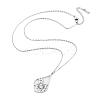 Non-Tarnish 304 Stainless Steel Pendant Necklaces NJEW-P306-03P-2