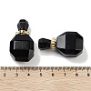 Natural Obsidian Perfume Bottle Pendants G-Q163-10G-05-3