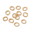 Brass Micro Pave Cubic Zirconia Bead Frames KK-A171-05G-02-3